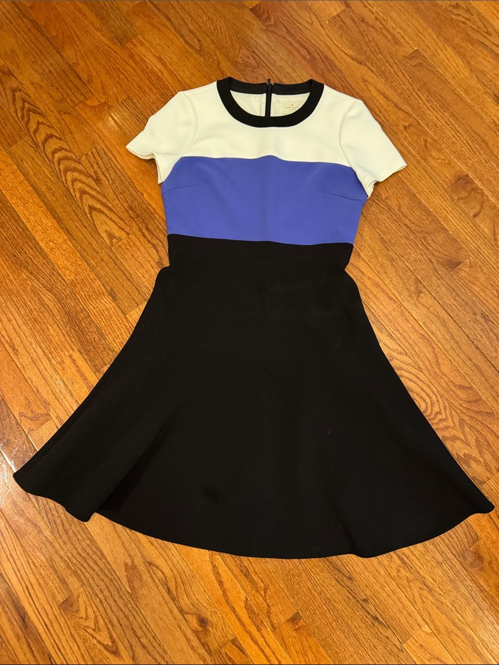 kate spade Black and Cream Colorblock Dress
